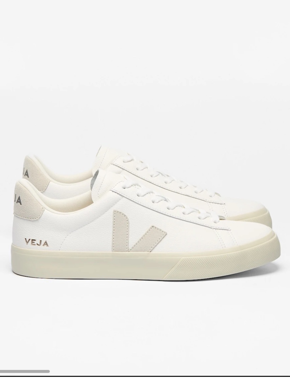 Veja Campo Leather White Low-Top Sneakers